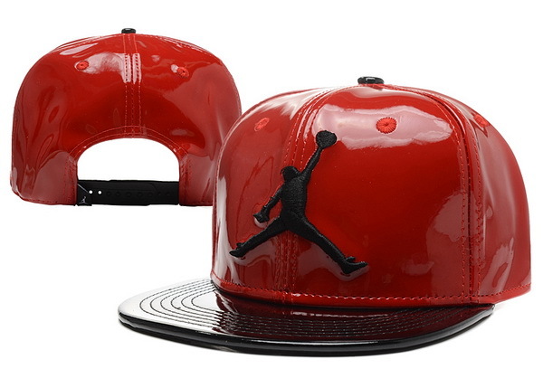 Jordan Leather Red Snapback Hat 1 XDF 0526